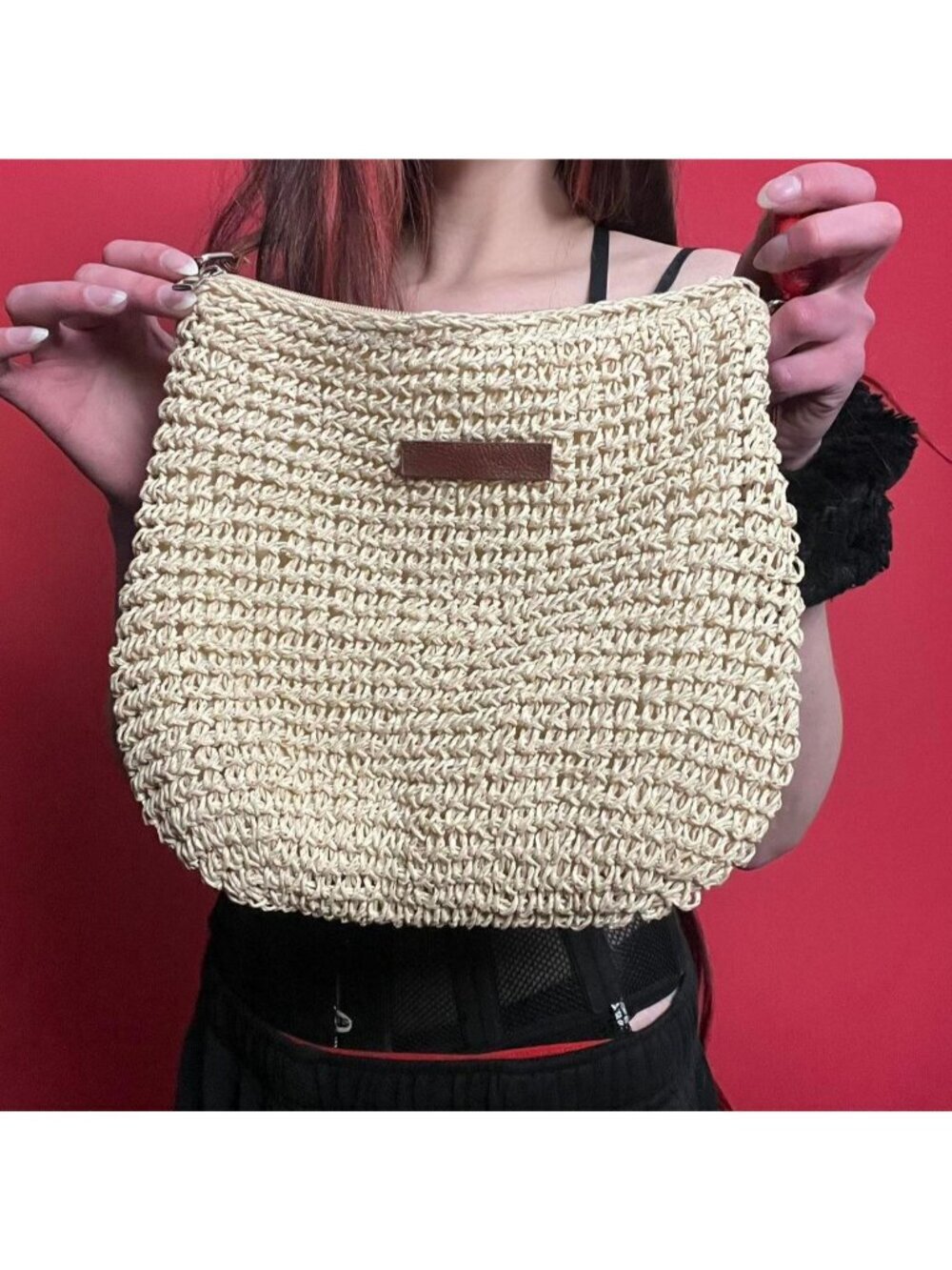 Sand coloured shoulder tote 🤎🤍​​